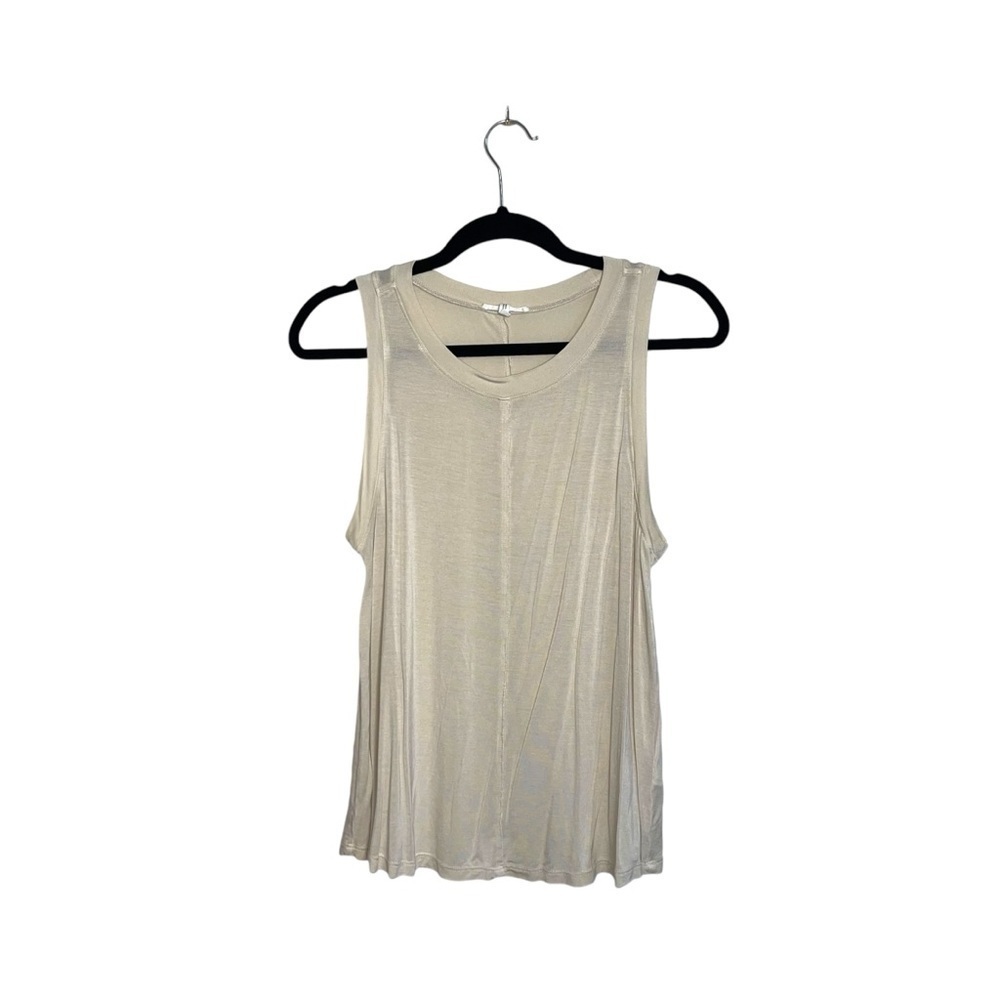Maurices Sunseeker Cream Jersey Blend Swing Muscle Tank Top Medium Women’s